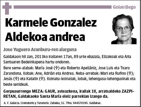 GONZALEZ ALDEKOA,KARMELE