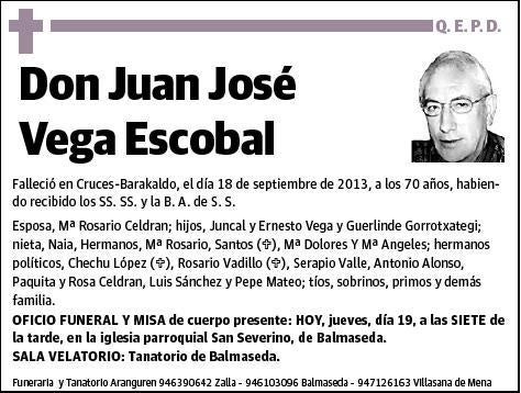 VEGA ESCOBAL,JUAN JOSE