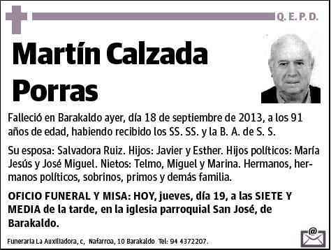 CALZADA PORRAS,MARTIN