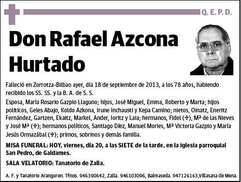 AZCONA HURTADO,RAFAEL