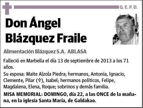 BLAZQUEZ FRAILE,ANGEL