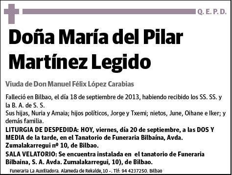 MARTINEZ LEGIDO,MARIA DEL PILAR