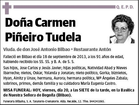 PIÑEIRO TUDELA,CARMEN