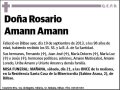 AMANN AMANN,ROSARIO