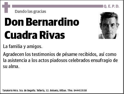 CUADRA RIVAS,BERNARDINO