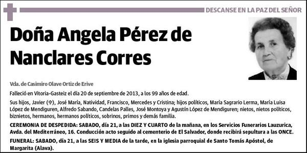 PEREZ DE NANCLARES CORRES,ANGELA