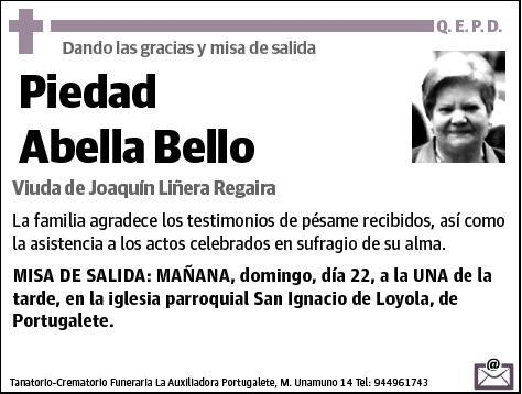 ABELLA BELLO,PIEDAD