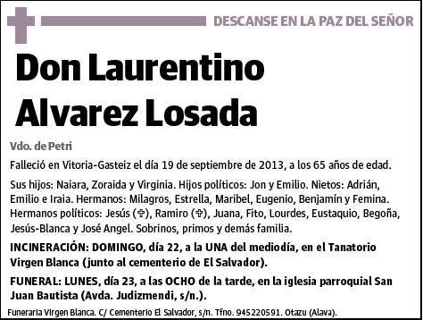 ALVAREZ LOSADA,LAURENTINO