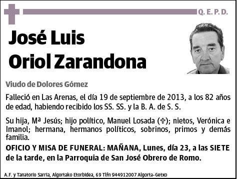 ORIOL ZARANDONA,JOSE LUIS