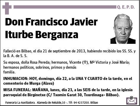 ITURBE BERGANZA,FRANCISCO JAVIER