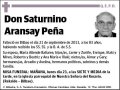 ARANSAY PEÑA,SATURNINO