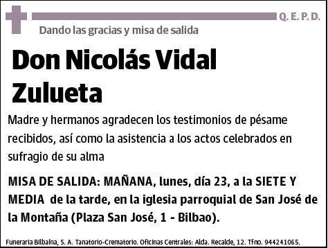 VIDAL ZULUETA,NICOLAS