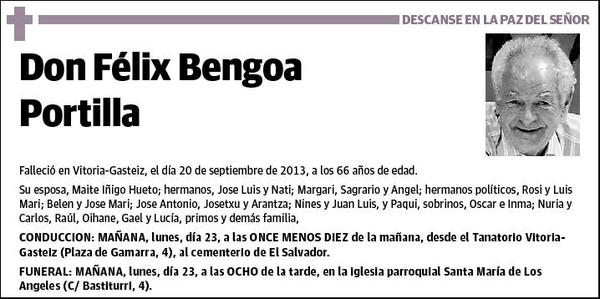 BENGOA PORTILLA,FELIX