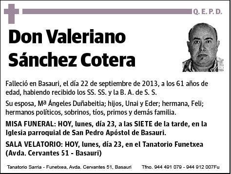 SANCHEZ COTERA,VALERIANO