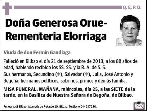 ORUE-REMENTERIA ELORRIAGA,GENEROSA