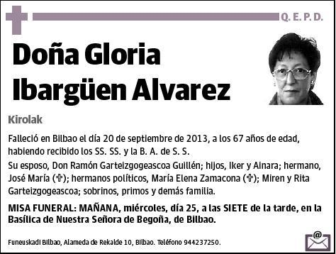 IBARGÜEN ALVAREZ,GLORIA