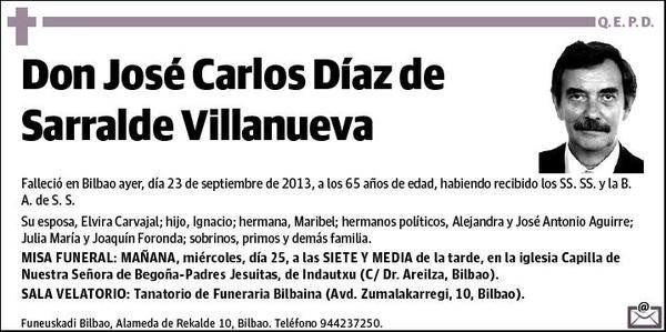 DIAZ DE SARRALDE VILLANUEVA,JOSE CARLOS