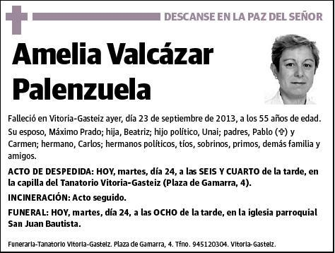 VALCAZAR PALENZUELA,AMELIA