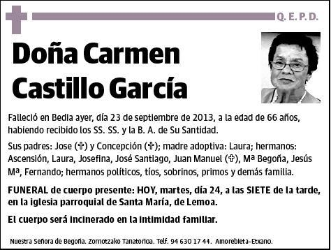 CASTILLO GARCIA,CARMEN