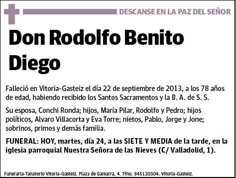 BENITO DIEGO,RODOLFO