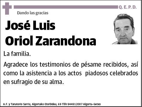 ORIOL ZARANDONA,JOSE LUIS