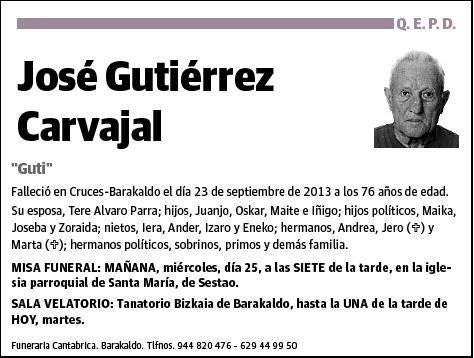 GUTIERREZ CARVAJAL,JOSE