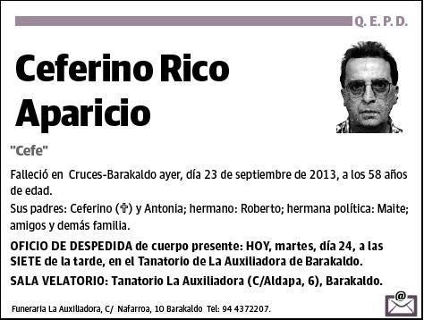 RICO APARICIO,CEFERINO