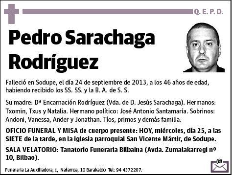 SARACHAGA RODRIGUEZ,PEDRO