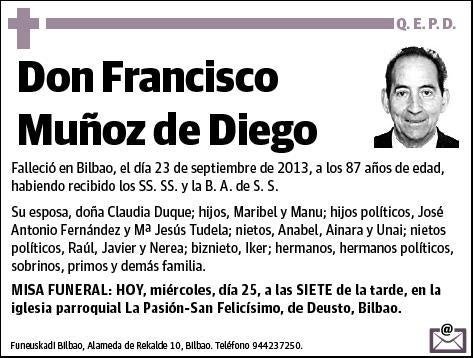 MUÑOZ DE DIEGO,FRANCISCO