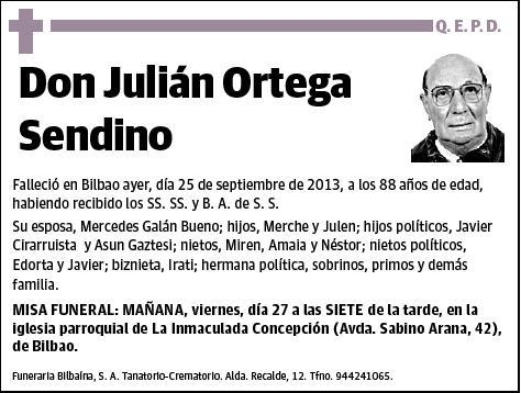 ORTEGA SENDINO,JULIAN