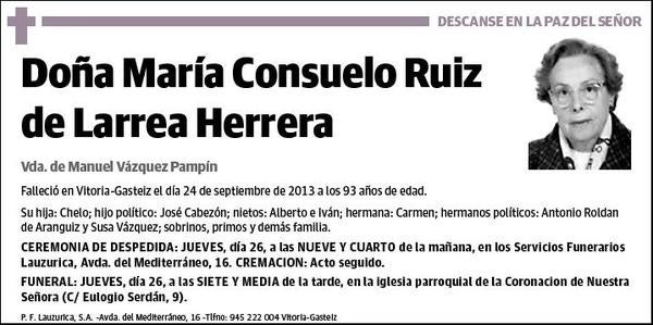 RUIZ DE LARREA HERRERA,MARIA CONSUELO