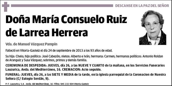 RUIZ DE LARREA HERRERA,MARIA CONSUELO