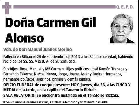 GIL ALONSO,CARMEN