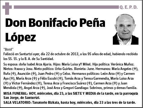 PEÑA LOPEZ,BONIFACIO