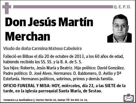 MARTIN MERCHAN,JESUS