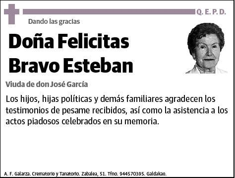 BRAVO ESTEBAN,FELICITAS