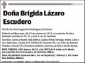 LAZARO ESCUDERO,BRIGIDA