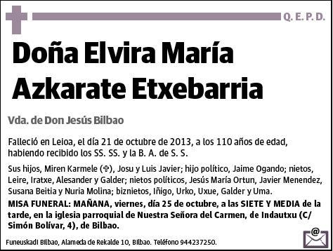 AZKARATE ETXEBARRIA,ELVIRA MARIA