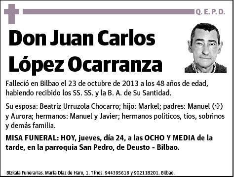 LOPEZ OCARRANZA,JUAN CARLOS