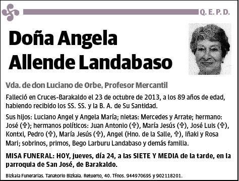 ALLENDE LANDABADO,ANGELA