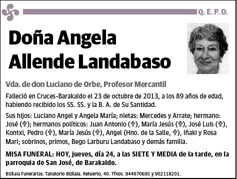 ALLENDE LANDABADO,ANGELA