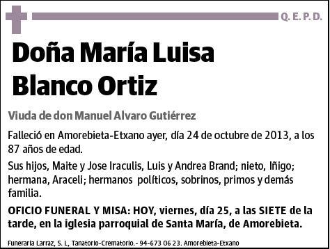 BLANCO ORTIZ,MARIA LUISA