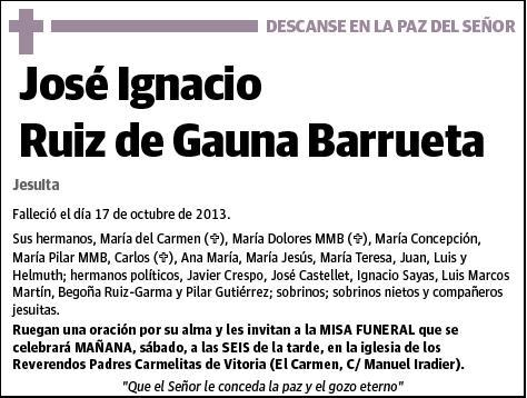 RUIZ DE GAUNA BARRUETA,JOSE IGNACIO