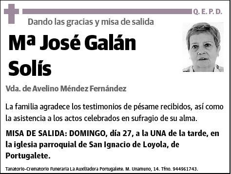 GALAN SOLIS,Mª JOSE