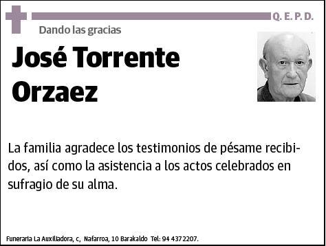 TORRENTE ORZAEZ,JOSE