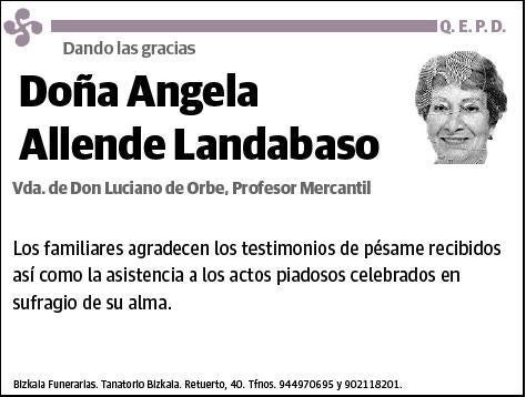 ALLENDE LANDABASO,ANGELA