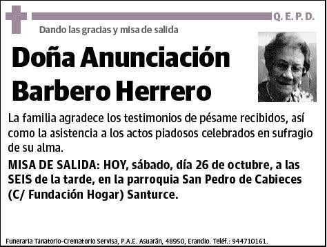 BARBERO HERRERO,ANUNCIACION