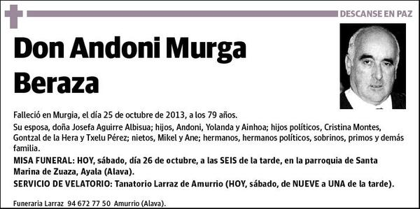 MURGA BERAZA,ANDONI