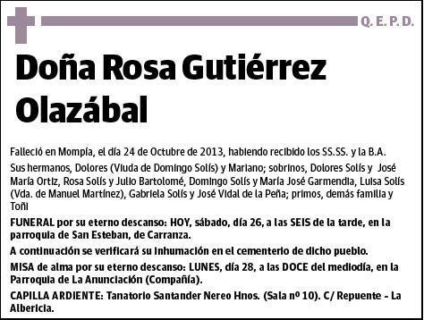 GUTIERREZ OLZABAL,ROSA