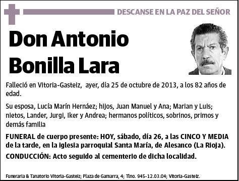 BONILLA LARA,ANTONIO